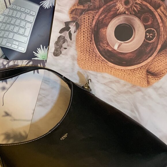 Brooklyn 28 small Leather Coach Bag🥥 - Picture 5 of 6